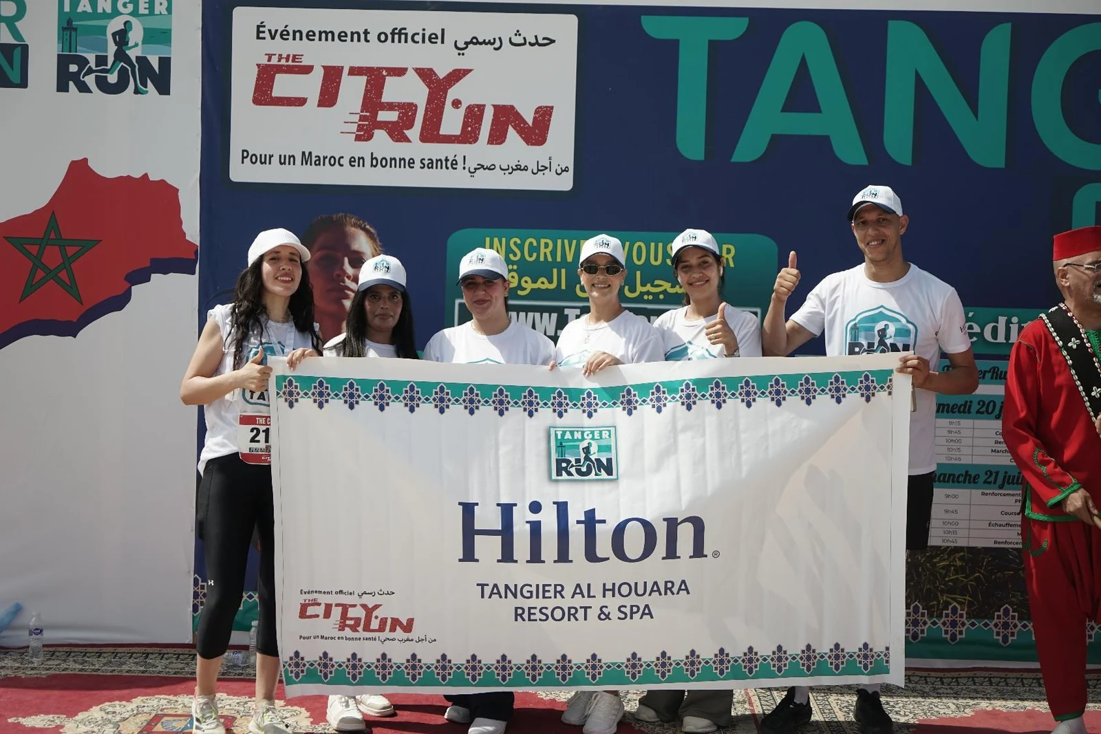 Équipe Hilton à TangerRun 2026